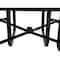 Global Industrial Square Picnic Table, Black, Perforated Metal, 46 in L, 29-1/2 in H Overall 694551BK - alternate 2